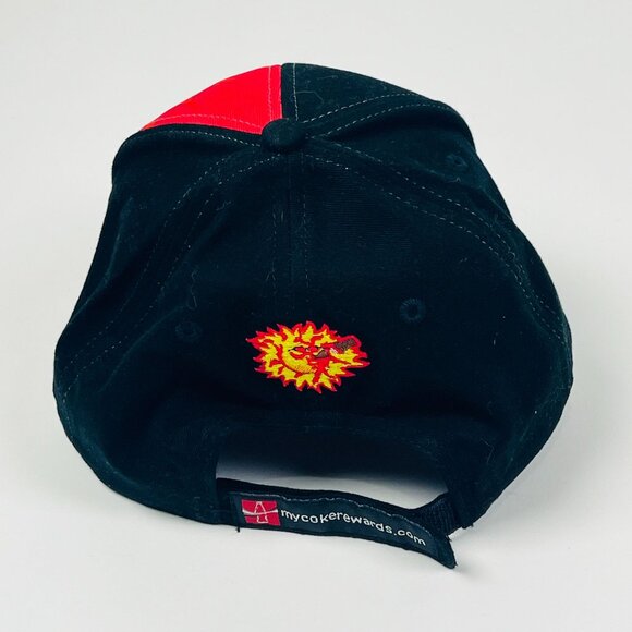 Drink Soda Pop Bottle Graphic Black Orange Adjustable Snapback Party Novelty Hat - Picture 4 of 6